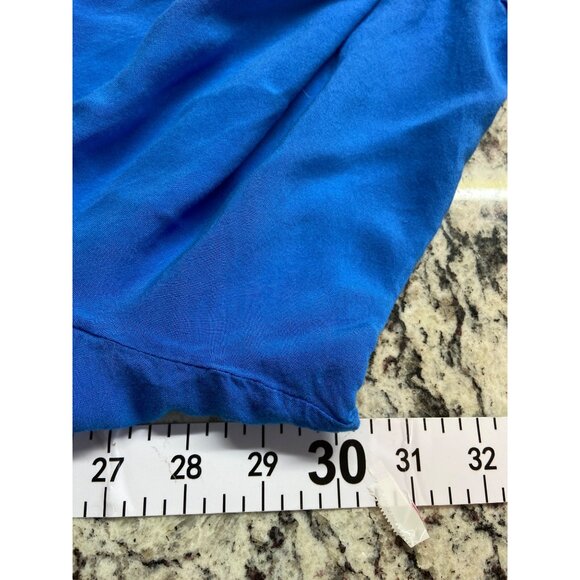 Melissa Paige Tunic Top 3X Blue Rayon Lace Trim Bell Sleeves Boho Lagenlook - Picture 6 of 7